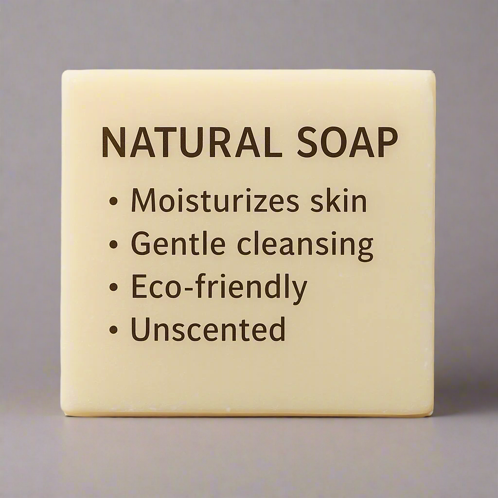 Bare & Pure – Unscented Natural Soap Bar for Sensitive Skin