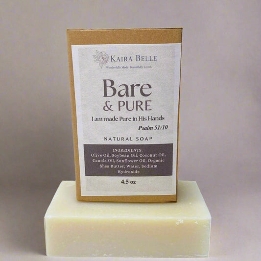Bare & Pure – Unscented Natural Soap Bar for Sensitive Skin